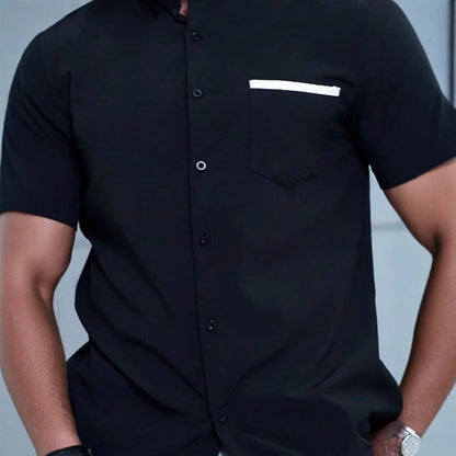 Heren Korte Mouw Overhemd