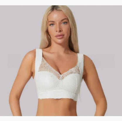 Womens Wirefree Lace Pushup Bra Plus Size