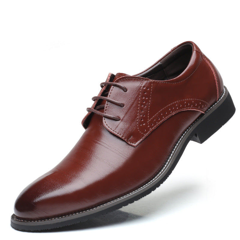 Classic Brogue Leather Shoes for Men