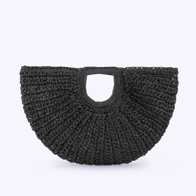 Bohemian Moon Shape Hand-Woven Women Bag