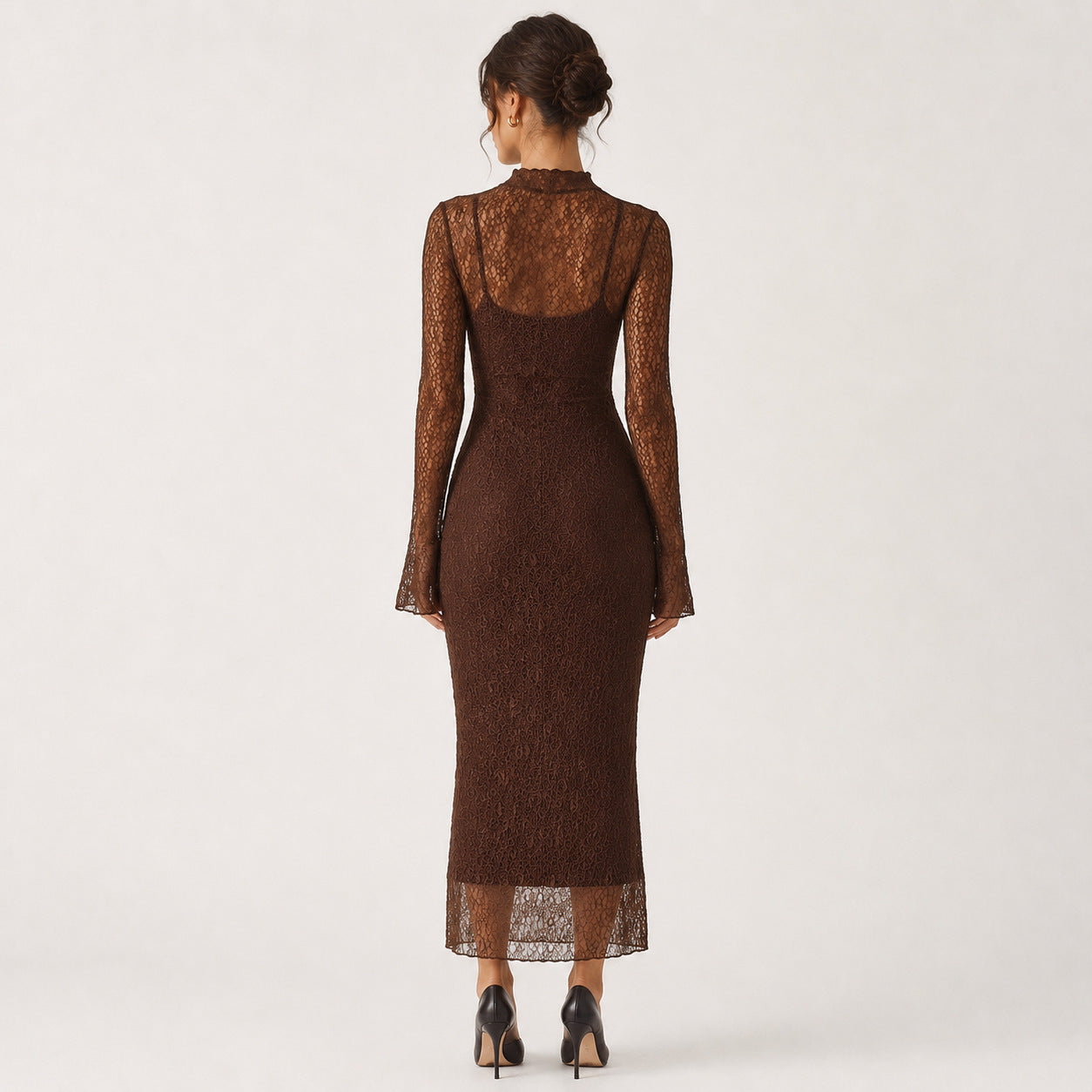 Lace Bodycon Dress Set
