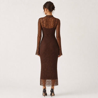 Lace Bodycon Dress Set