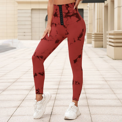 High Waist Tie-Dye Seamless Yoga Pants