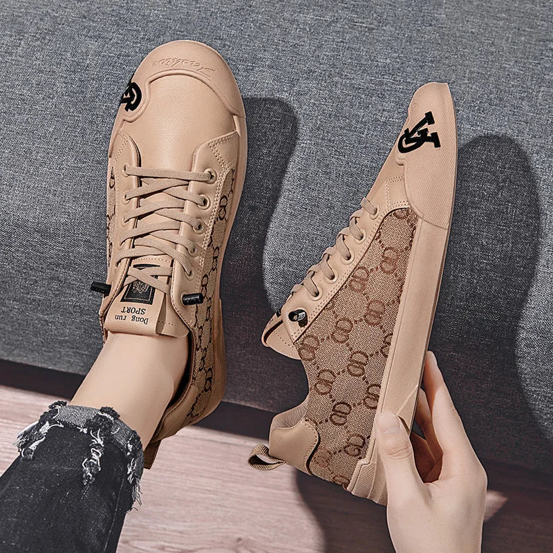 Heren casual boardschoenen met print