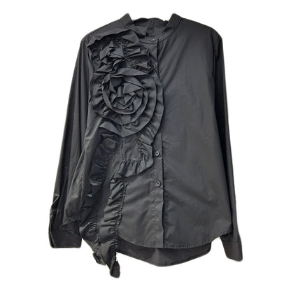 Blouse met lange mouwen gegolfd onregelmatig in elkaar gezet