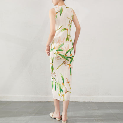 Round neck vest dress sleeveless dress