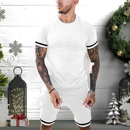 Short sleeved shorts two-piece sports and leisure set