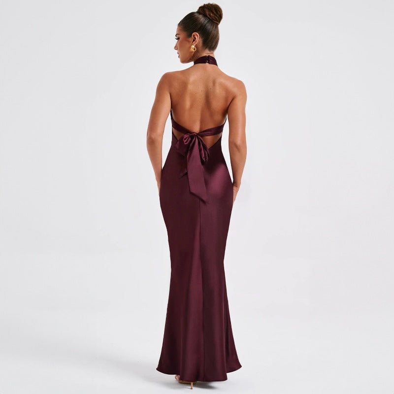 Backless sleeveless elegant dress