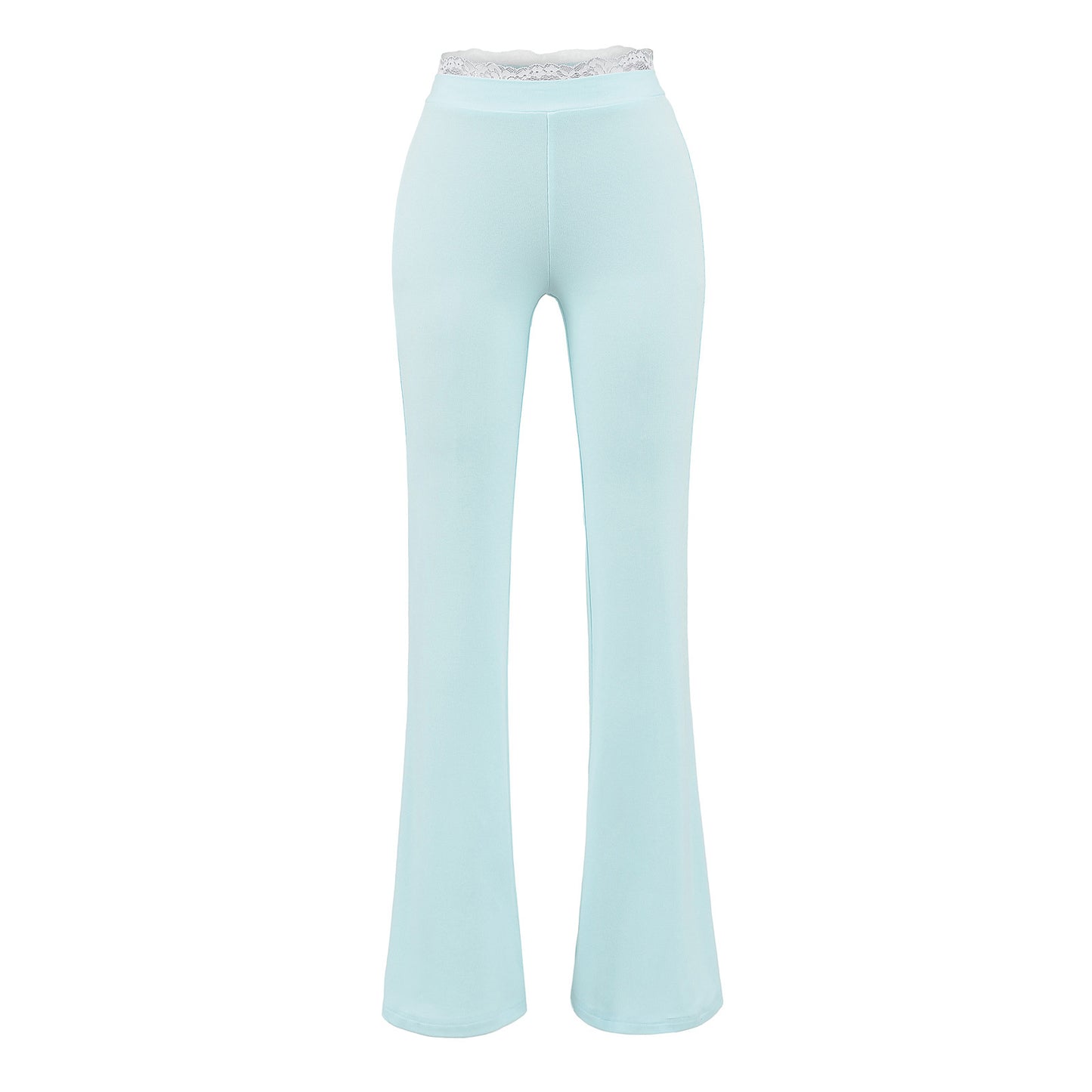 Lace lace low waisted flared pants
