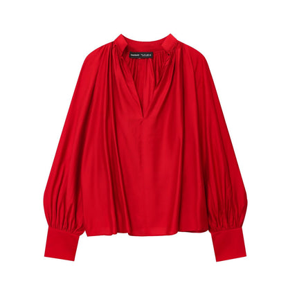 Lantern sleeve shirt top