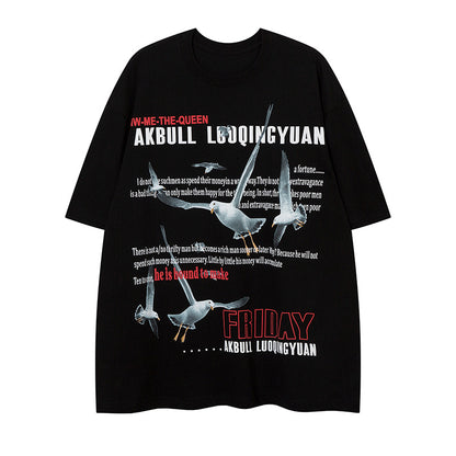 Short Sleeve T-Shirt Men's Summer Oversize Retro Couple Design