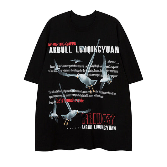 Short Sleeve T-Shirt Men's Summer Oversize Retro Couple Design