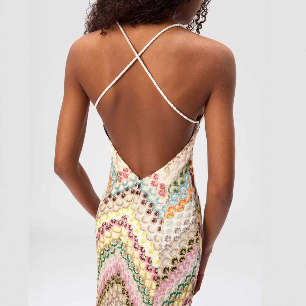 Long Dress Sexy Strapless Dress Handmade Crochet