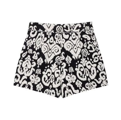 Printed vest+skirt and pants set