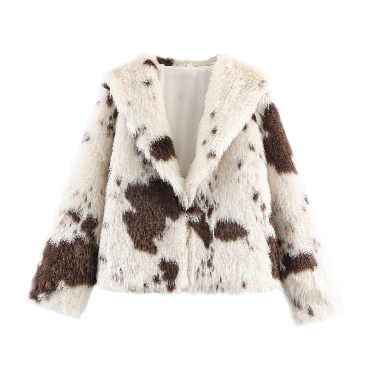 Streetstyle jacket van kunstbont en pluche