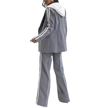 Double breasted pocket suit set