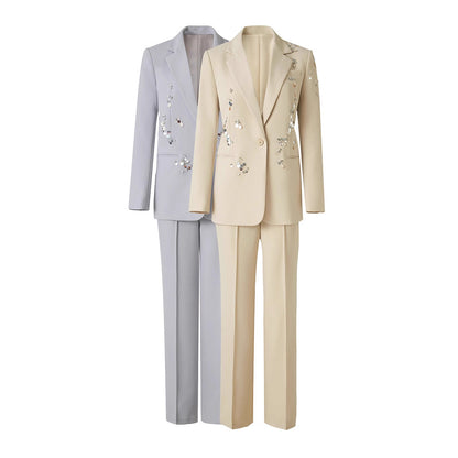 Two piece slim fit suit set