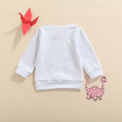 Sweatshirt voor baby/jongens met tekstprint