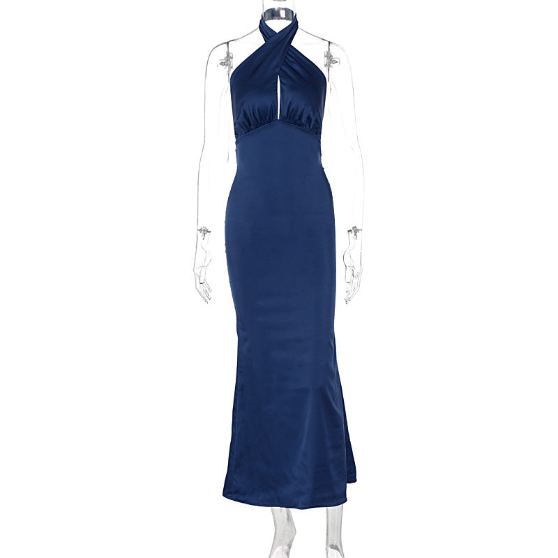 Backless sleeveless elegant dress