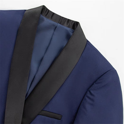 Men's Business Suit Three-Piece Set Double Vent Tuxedo Set