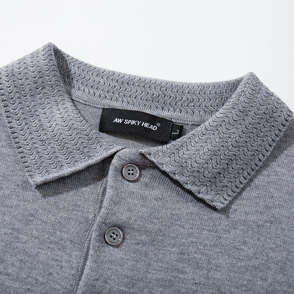 Eenvoudig poloshirt met korte mouwen