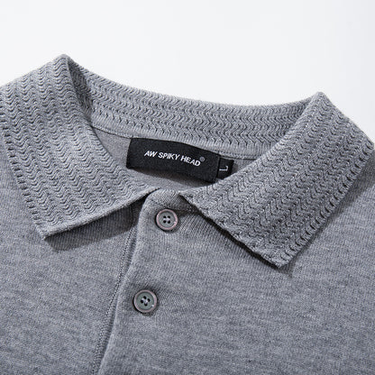 Eenvoudig poloshirt met korte mouwen