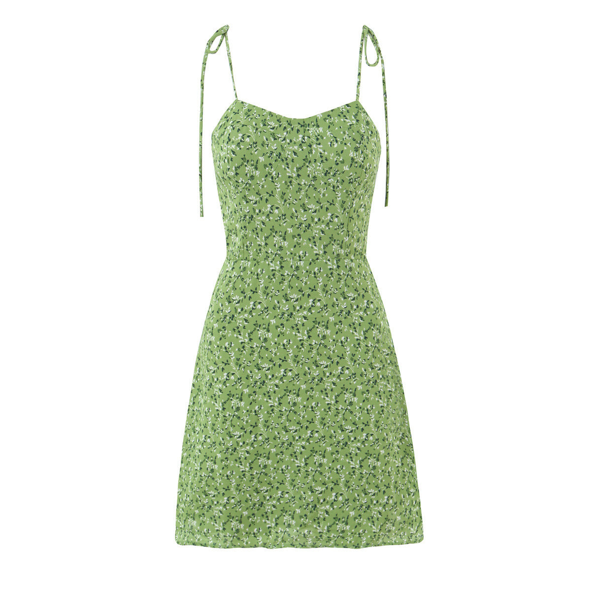 Nauwsluitende strapless jurk met bloemenprint en elastische rug
