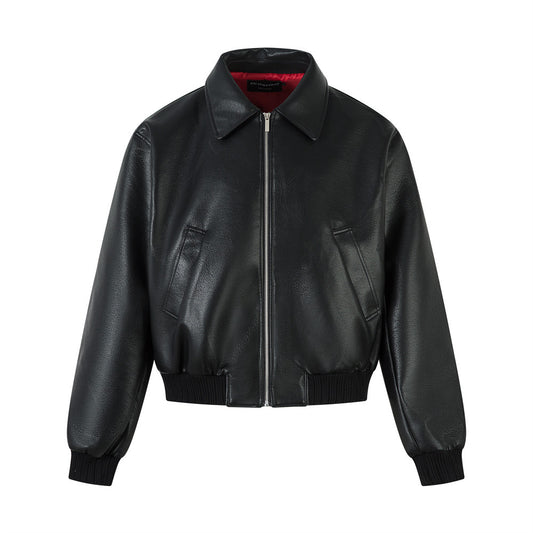 High-end PU-leren jacket voor heren