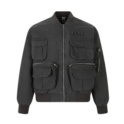 Katoenen jacket met zakken voor heren