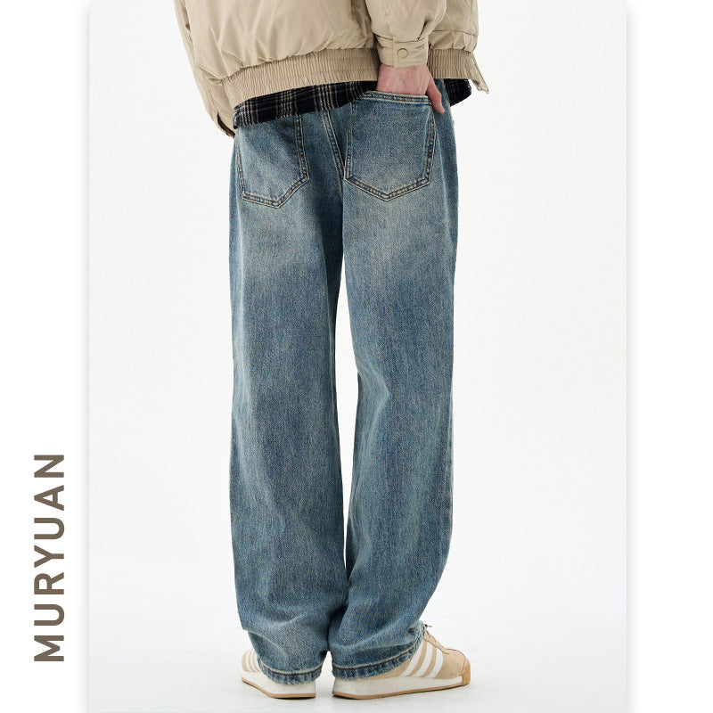 Men's Cleanfit Trendy Light Blue Jeans