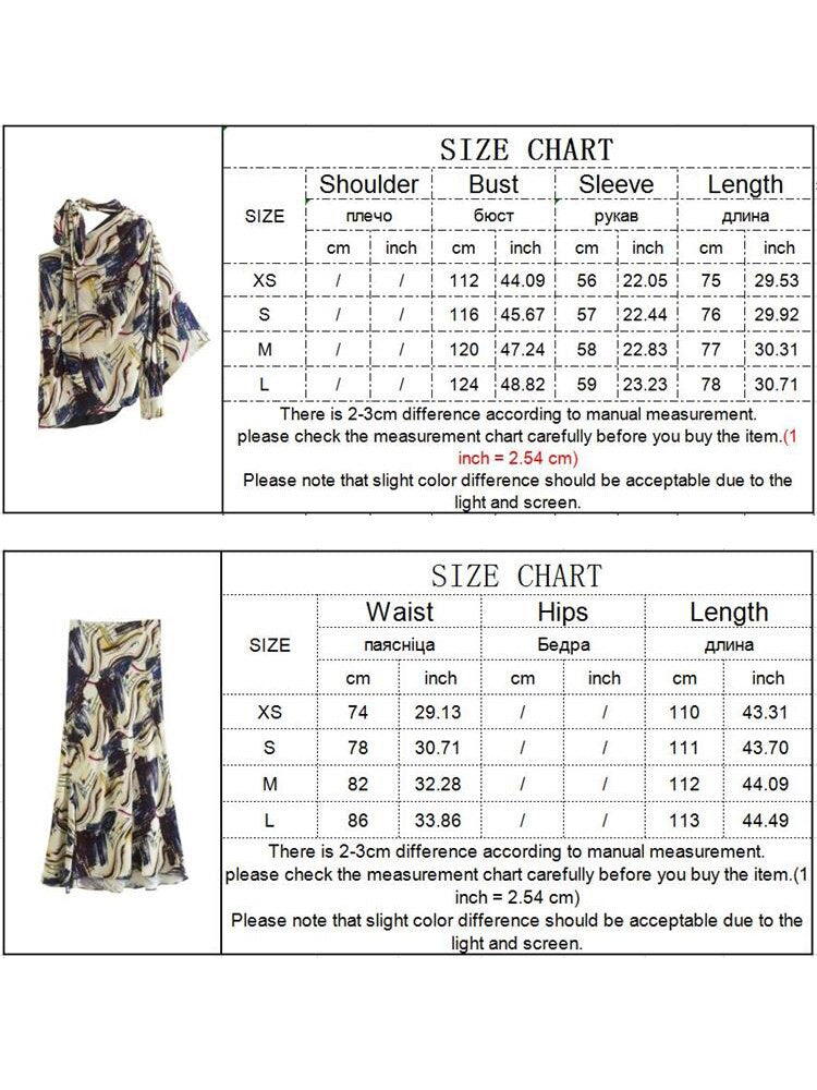 Women Elegant Skiet Sets Summer Fashion Asymmetrical One Shoulder Blouse+Mid-Calf Skirts Casual Street Outwear