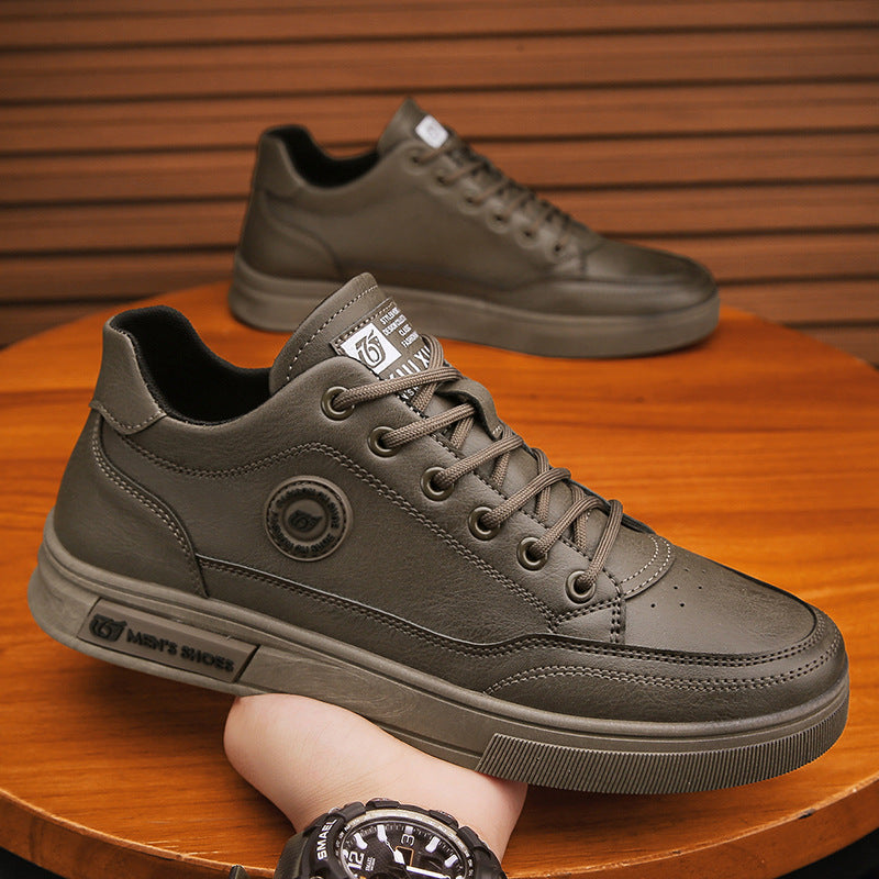 Britse stijl Martin PU-leren scneakers met zachte zool