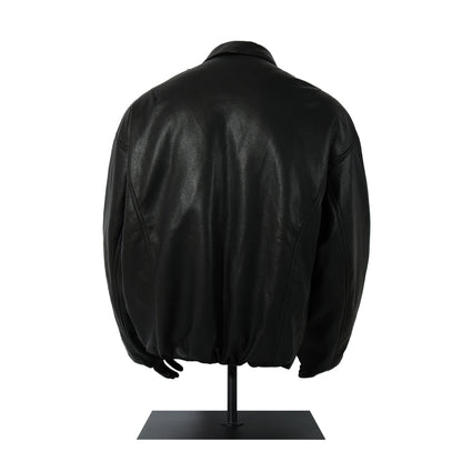 Leather jacket and cotton jacket