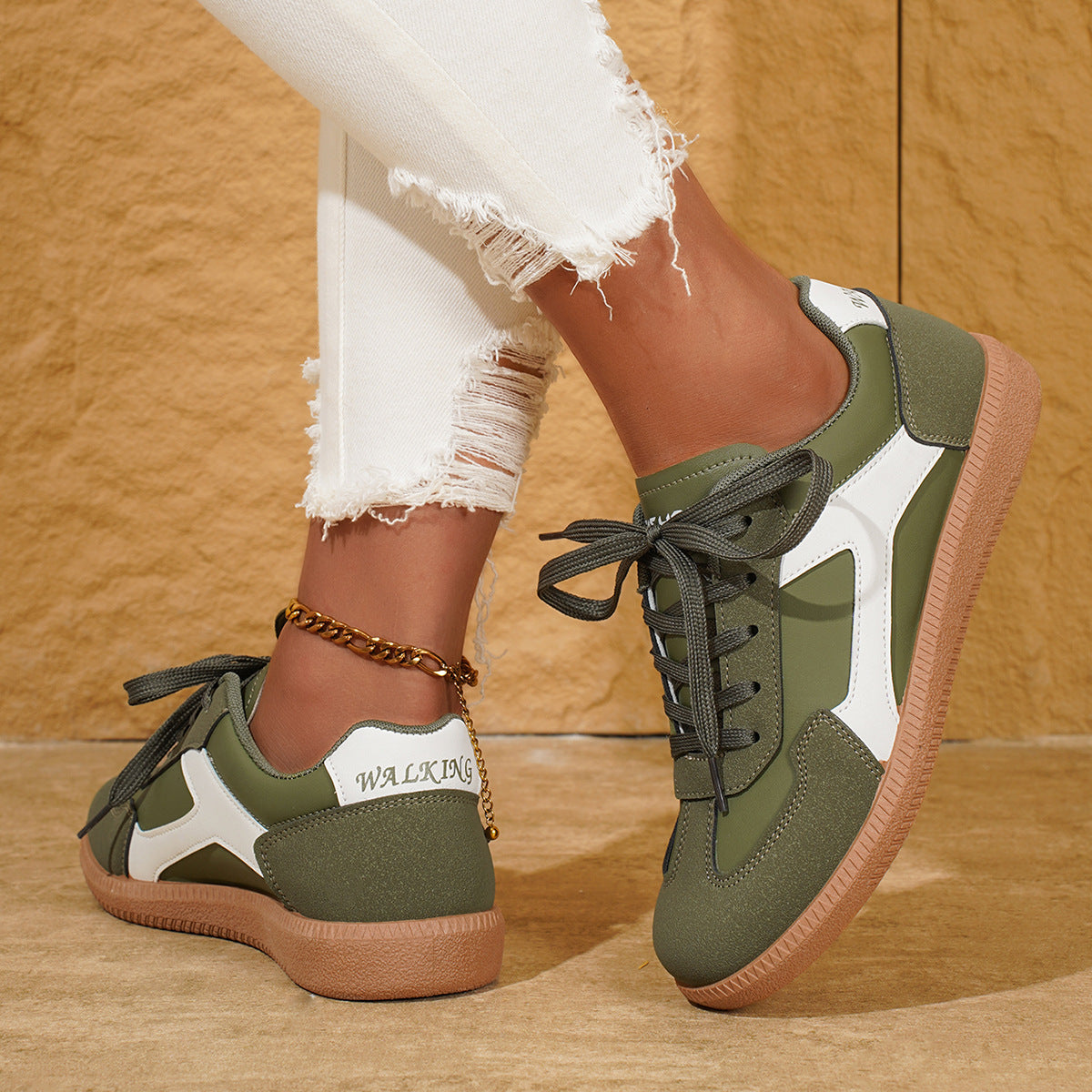Women's flat shoes casual sports shoes single shoes shallow mouth board shoes