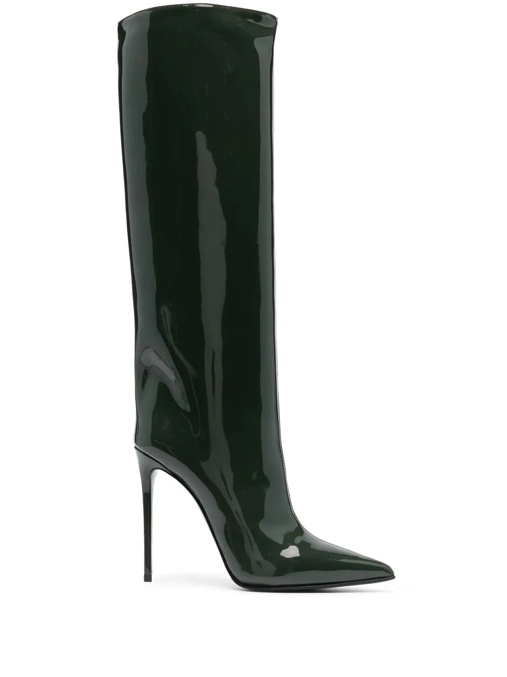 Classic Minimalist Style Design Knee Boots Pointed Toe Slip-on Stiletto Heel High Heels