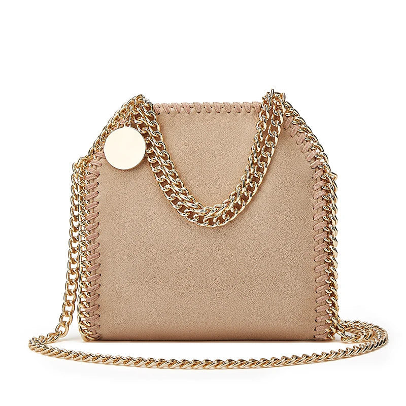 Luxe designer crossbodytas met ketting