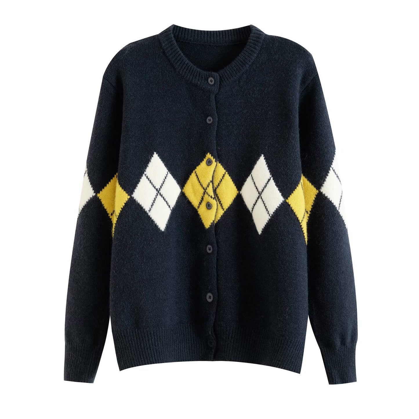Modieus veelzijdig retro vest met ruitenprint