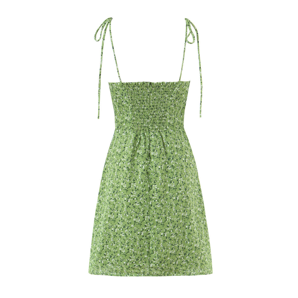 Nauwsluitende strapless jurk met bloemenprint en elastische rug