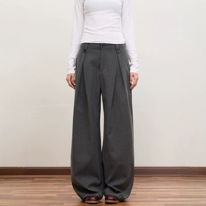 Casual Trousers Unisex Trendy Loose Versatile Wide Leg Pants