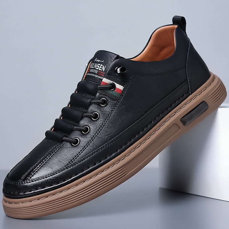 Trendy en veelzijdige PU-leren casual herenschoenen