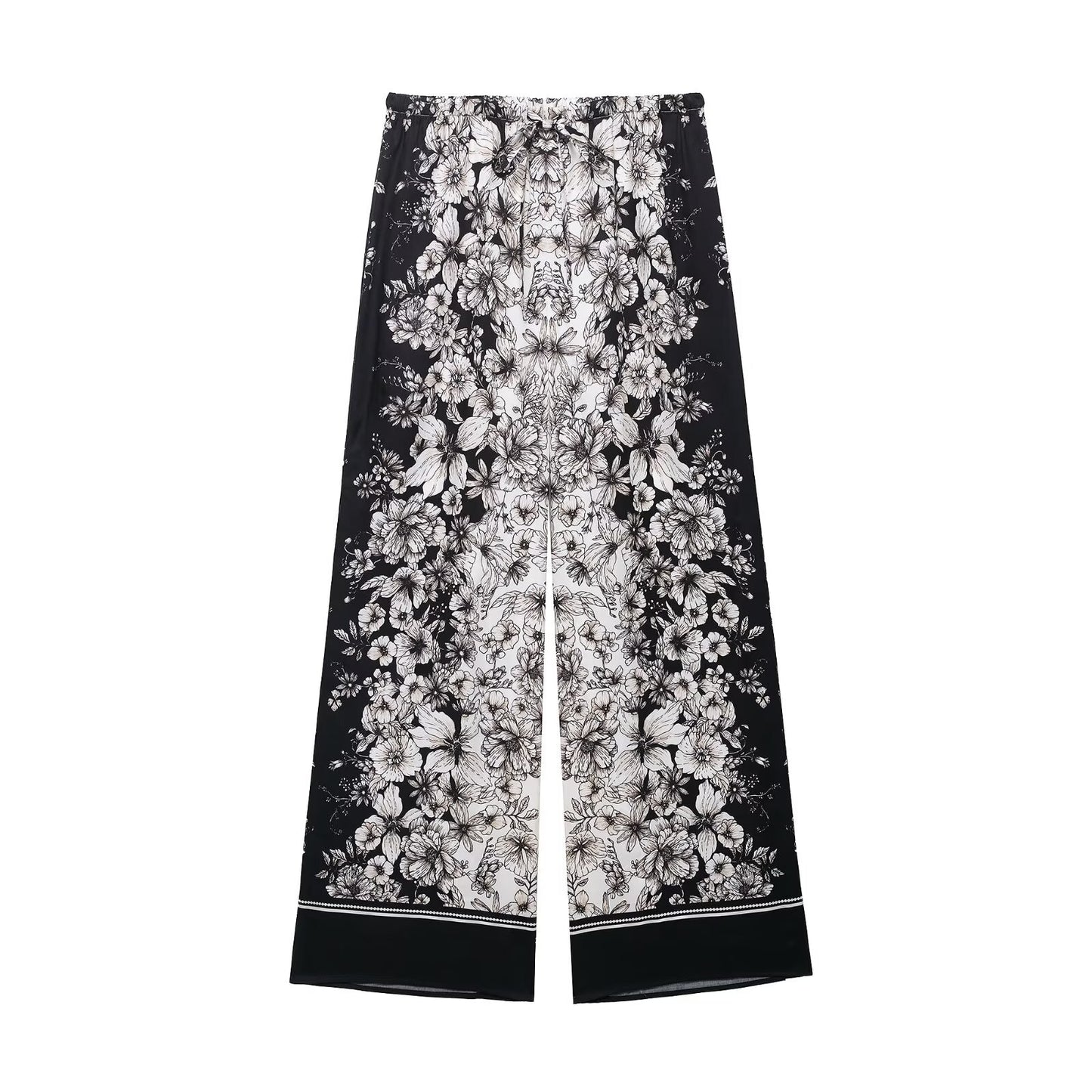 Women's Clothing Printed Long Shirt + Long Pants + Skirt Set
