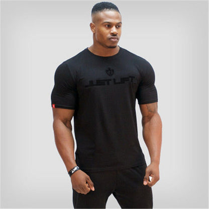 Premium Cotton ModalMen's Sport Casual Summer Short Sleeve Slim Fit Stretch Moisture-Wicking Breathable Fitness T-Shirt Cotton