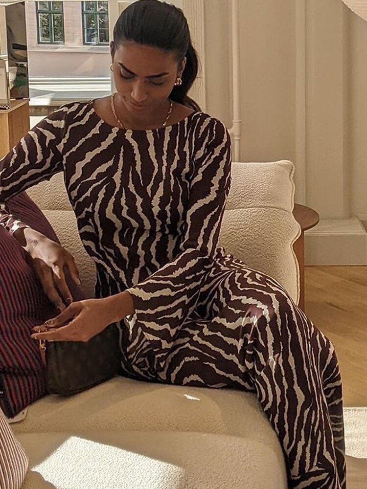Stripe Long Women Dress Elegant Long Flare Sleeve O-neck Hip Wrap Skinny Bodycon Female Dresses Sexy Robe