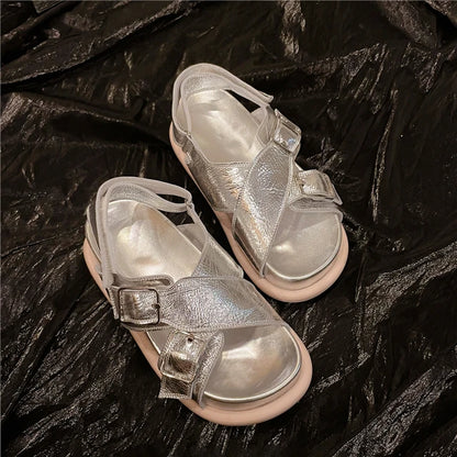 Sandalen van echt leer voor dames