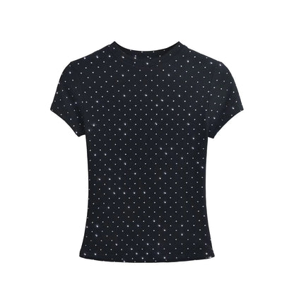Sparkling short sleeved top