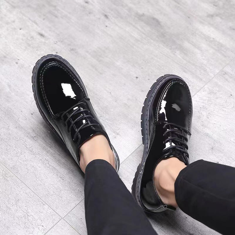 PU-lakleren veterschoenen voor heren