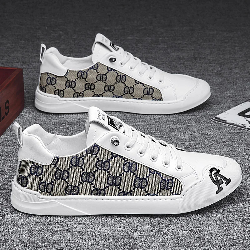 Heren casual boardschoenen met print