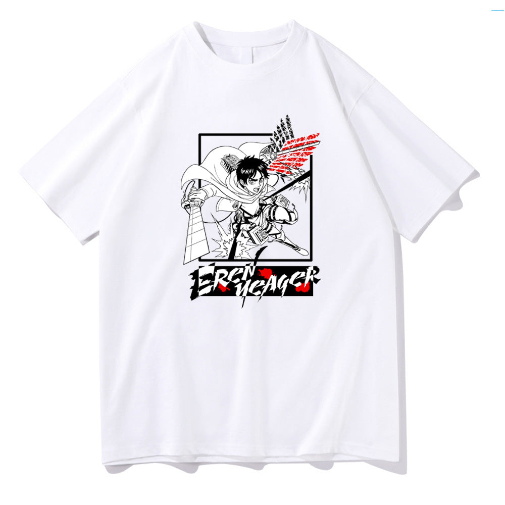 Attack on Titan Printed Short Sleeve Summer T-Shirt