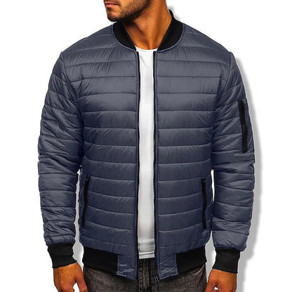 Cotton Coat Autumn And Winter Men's Color Loose Jacket Lingge Cotton Suit