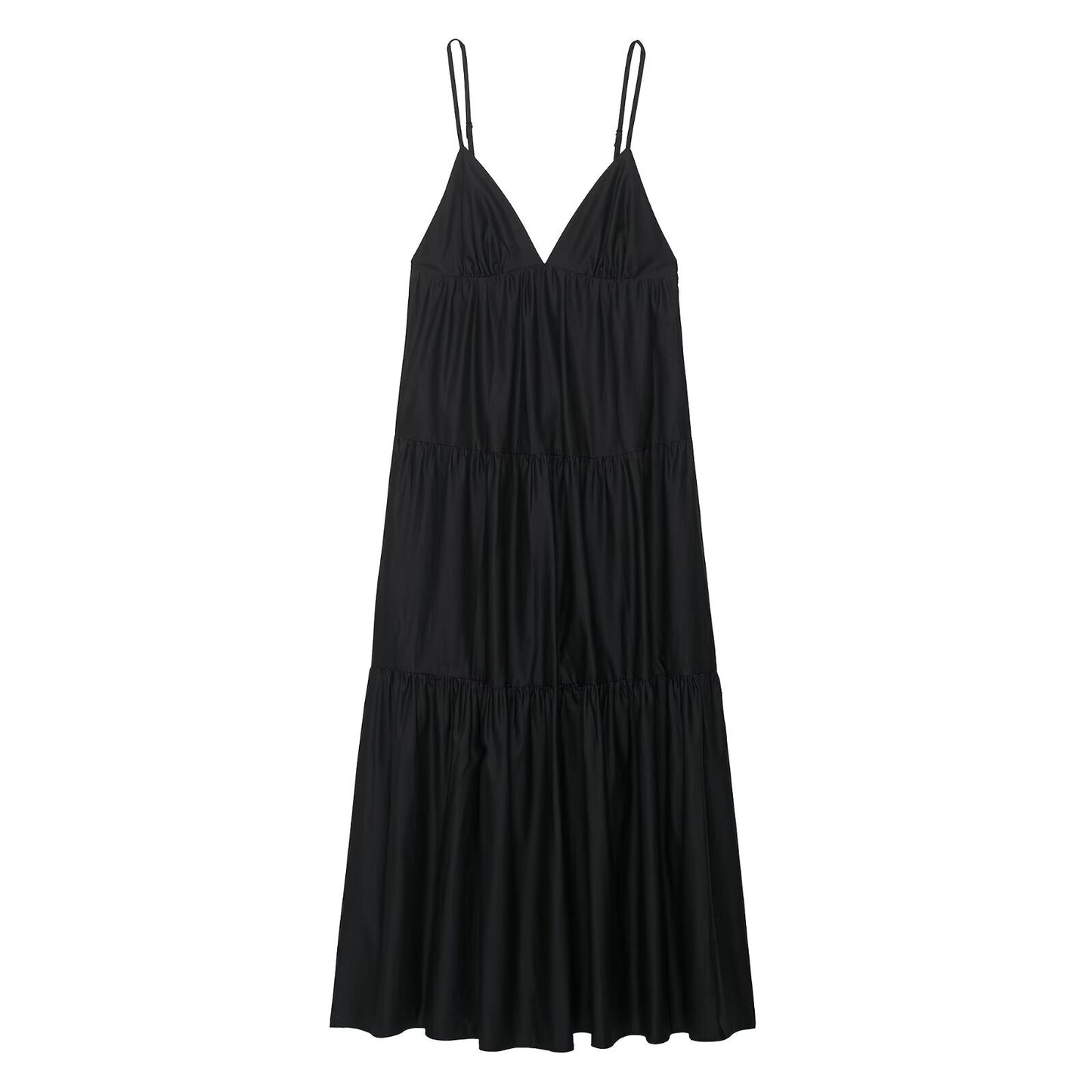 Splicing Midi Strap Dress